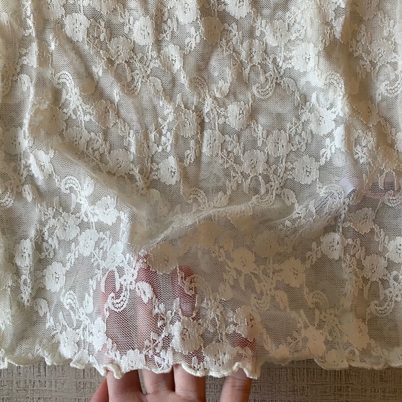 Urban Outfitters Out From Under Luna Lace Lettuce Trim Longsleeve - Picture 5 of 5